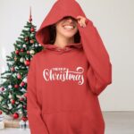 Hoodie ontwerpen voor dames merry christmas
