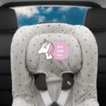 Dooky Autostoel hoes ontwerpen –  Unicorn met tekst